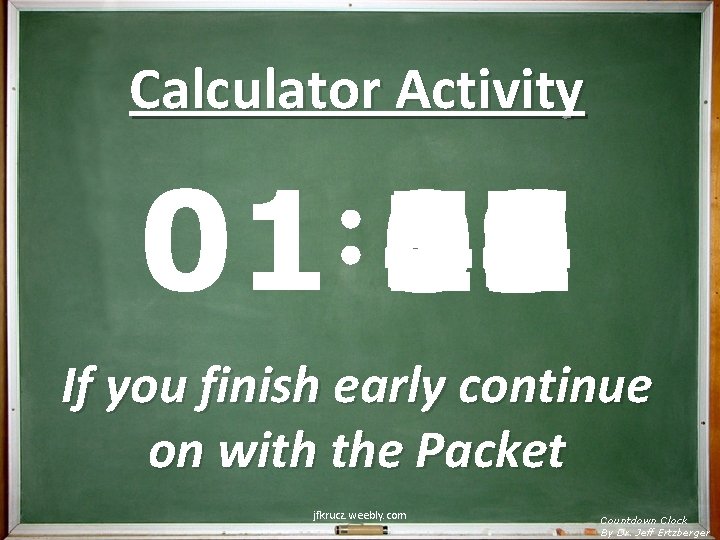 Calculator Activity 01 59 00 01 02 03 04 05 06 07 08 09