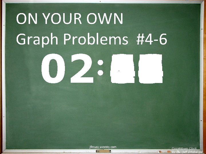 ON YOUR OWN Graph Problems #4 -6 02 59 00 01 02 03 04