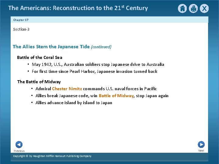 The Americans: Reconstruction to the 21 st Century Chapter 17 Section-3 The Allies Stem