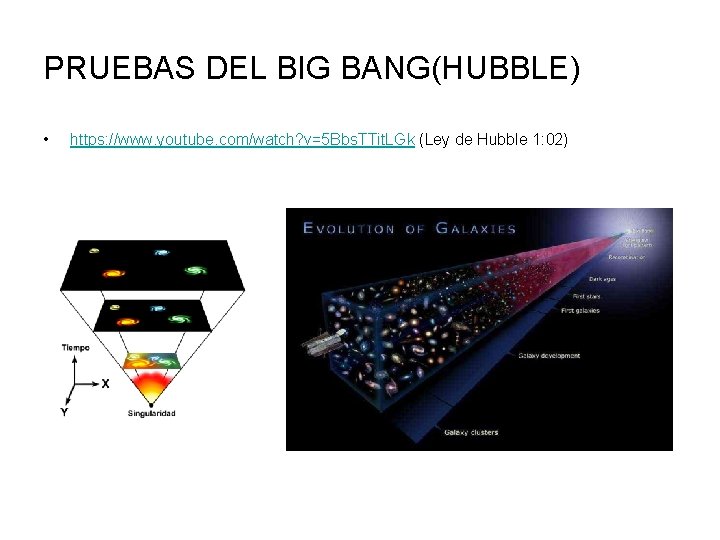 PRUEBAS DEL BIG BANG(HUBBLE) • https: //www. youtube. com/watch? v=5 Bbs. TTit. LGk (Ley