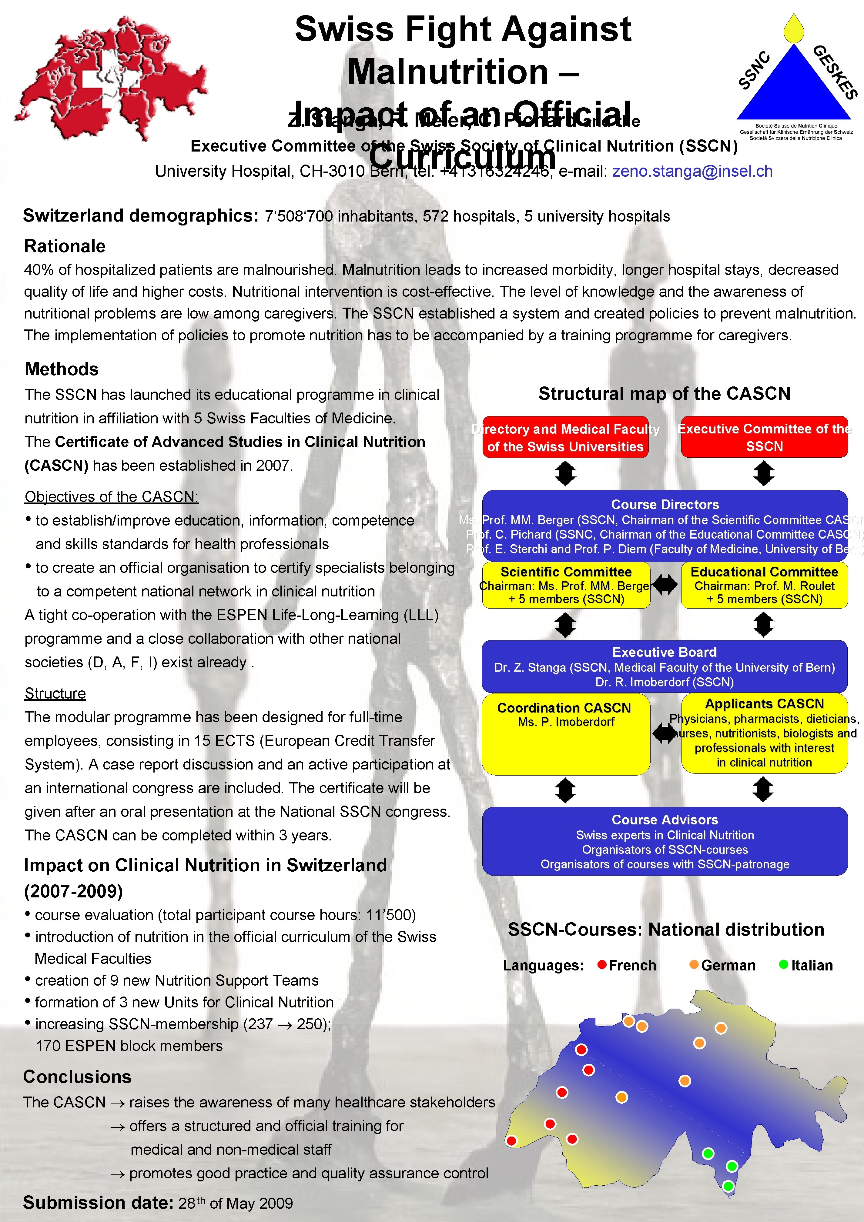 Swiss Fight Against Malnutrition – Impact of an Official Z. Stanga, R. Meier, C.