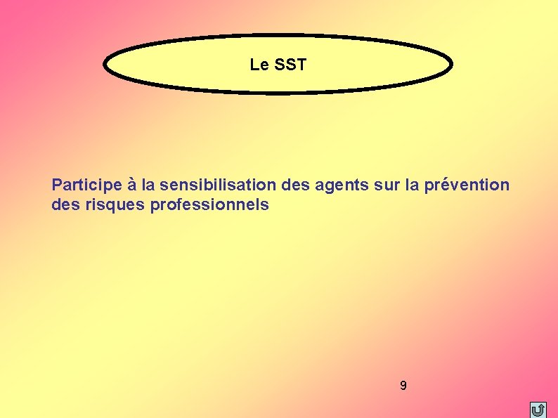 Le SST Participe à la sensibilisation des agents sur la prévention des risques professionnels