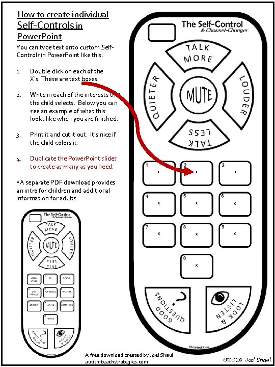 How to create individual Self-Controls in Power. Point You can type text onto custom