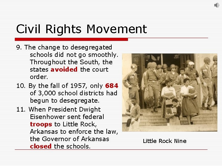 Civil Rights Movement VUS 13 Lesson 1 Civil