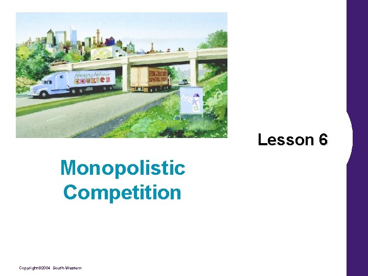 Lesson 6 Monopolistic Competition Copyright© 2004 South-Western 