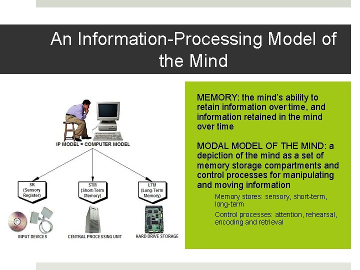 An Information-Processing Model of the Mind MEMORY: the mind’s ability to retain information over