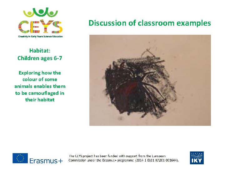 Discussion of classroom examples Habitat: Children ages 6 -7 Exploring how the colour of
