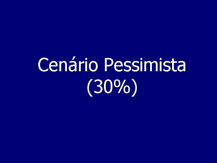 Cenário Pessimista (30%) 