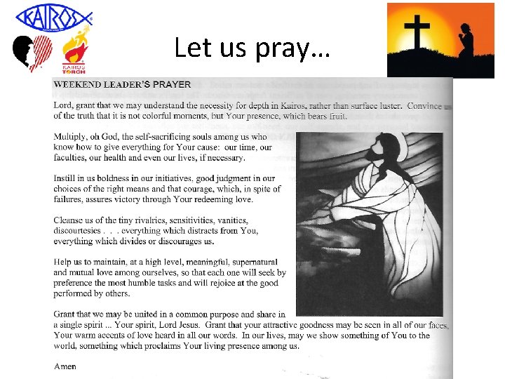 Let us pray… 