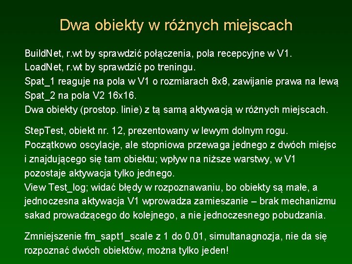 Dwa obiekty w różnych miejscach Build. Net, r. wt by sprawdzić połączenia, pola recepcyjne