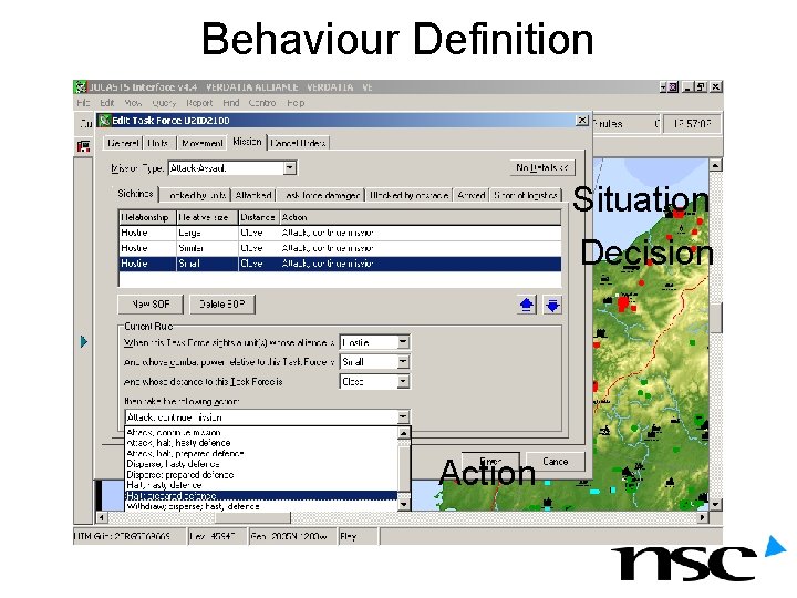 Behaviour Definition Situation Decision Action Behaviour Definition Situation Decision Action