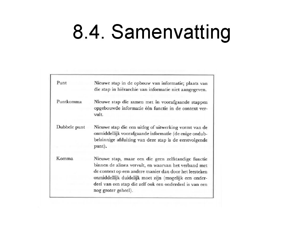 8. 4. Samenvatting 