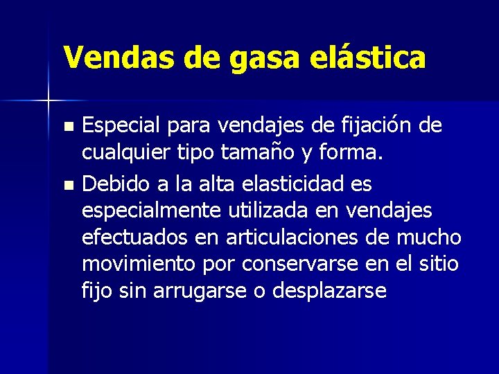 Vendas de gasa elástica Especial para vendajes de fijación de cualquier tipo tamaño y