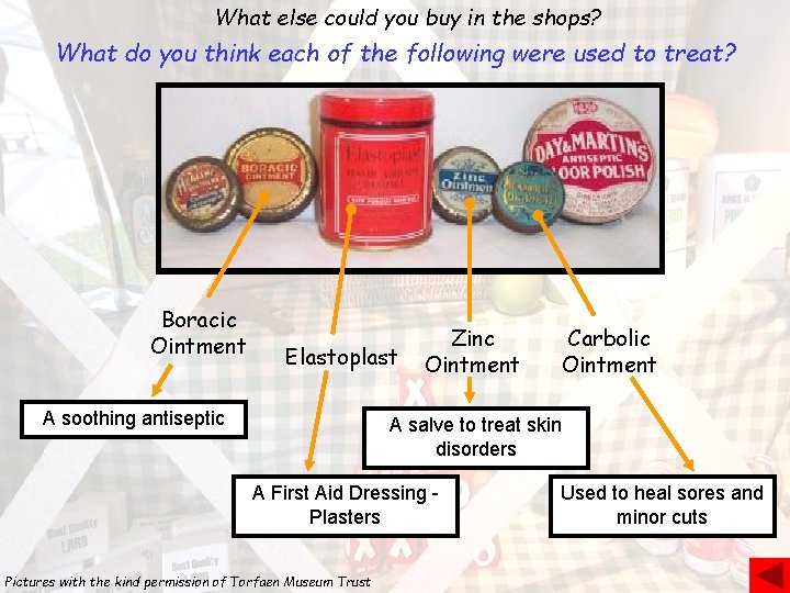 What else could you buy in the shops? What do you think each of