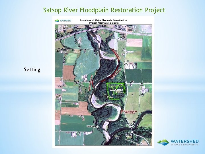 Satsop River Floodplain Restoration Project Setting 