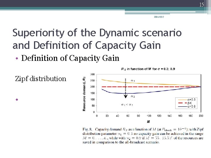 15 2021/10/17 Superiority of the Dynamic scenario and Definition of Capacity Gain • Definition