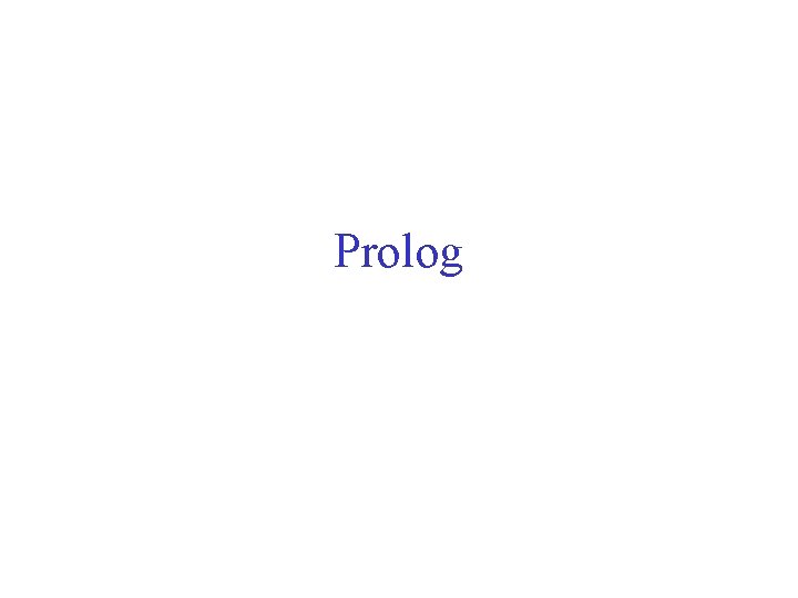 Prolog 