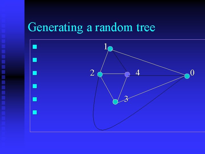 Generating a random tree 1 n n n 2 4 n n n 3
