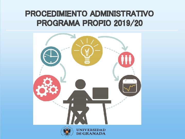 PROCEDIMIENTO ADMINISTRATIVO PROGRAMA PROPIO 2019/20 