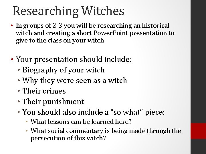 Witches October 26 2015 Witches in Literature The