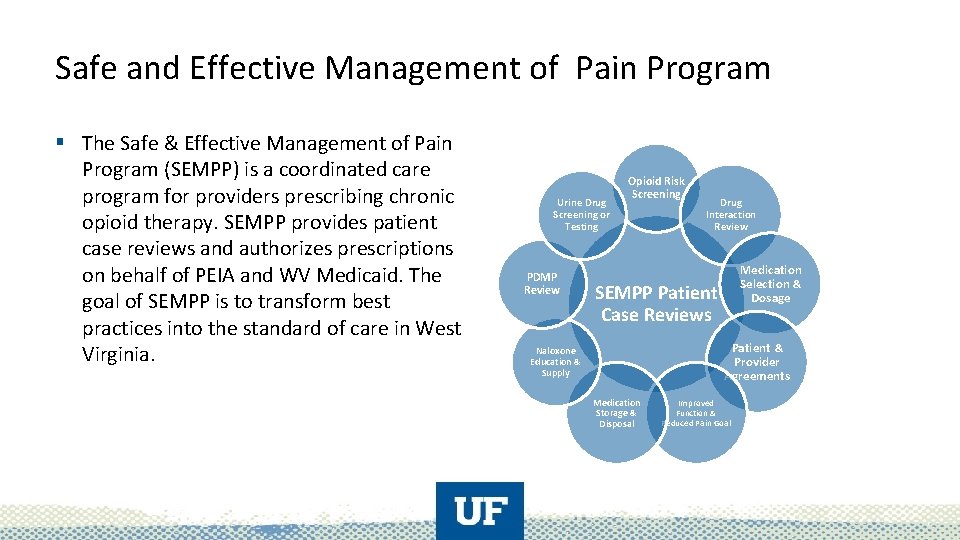 Safe and Effective Management of Pain Program § The Safe & Effective Management of