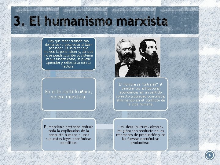 Hay que tener cuidado con demonizar o despreciar al Marx pensador. Es un autor