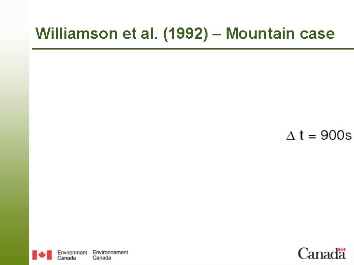 Williamson et al. (1992) – Mountain case 