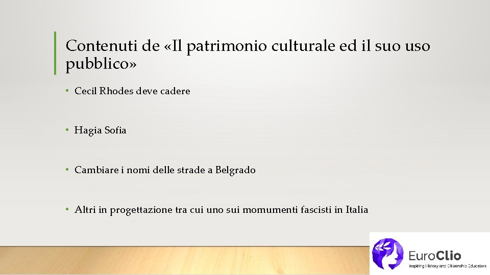 Contenuti de «Il patrimonio culturale ed il suo uso pubblico» • Cecil Rhodes deve