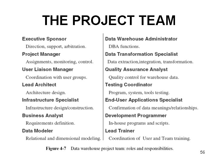 THE PROJECT TEAM 56 