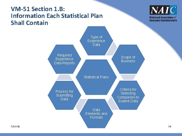 VM-51 Section 1. B: Information Each Statistical Plan Shall Contain Type of Experience Data VM-51 Section 1. B: Information Each Statistical Plan Shall Contain Type of Experience Data