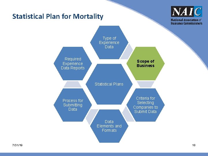Statistical Plan for Mortality Type of Experience Data Required Experience Data Reports Scope of Statistical Plan for Mortality Type of Experience Data Required Experience Data Reports Scope of
