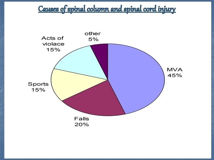 Causes of spinal column and spinal cord injury 
