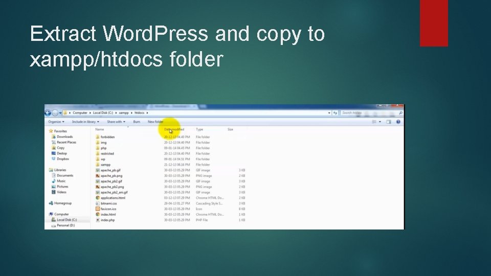 Extract Word. Press and copy to xampp/htdocs folder 