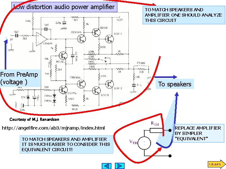 Low distortion audio power amplifier From Pre. Amp (voltage ) TO MATCH SPEAKERS AND