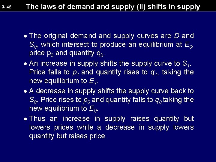 3 - 42 The laws of demand supply (ii) shifts in supply · The