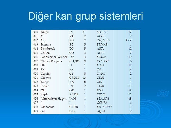 Diğer kan grup sistemleri 