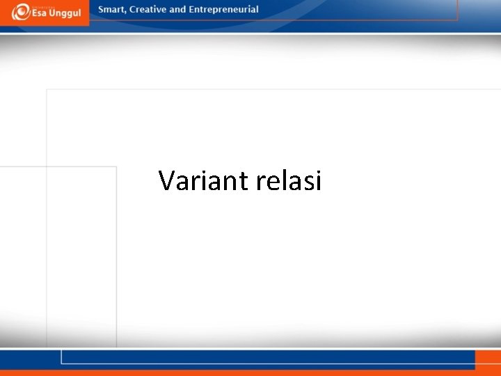 Variant relasi 