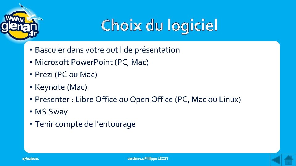  • Basculer dans votre outil de présentation • Microsoft Power. Point (PC, Mac)