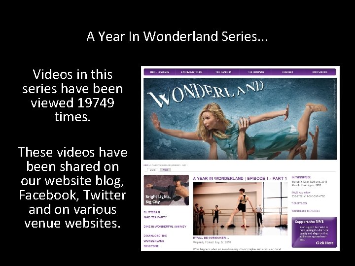 A Year In Wonderland Series. . . Videos in this series have been viewed