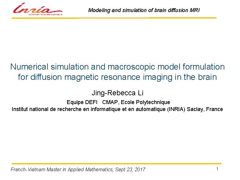 Modeling and simulation of brain diffusion MRI Numerical simulation and macroscopic model formulation for