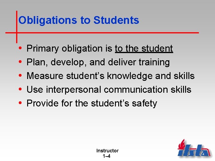 Obligations to Students • • • Primary obligation is to the student Plan, develop, Obligations to Students • • • Primary obligation is to the student Plan, develop,