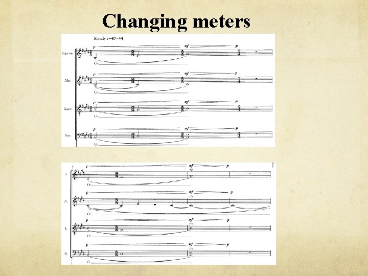 Changing meters 