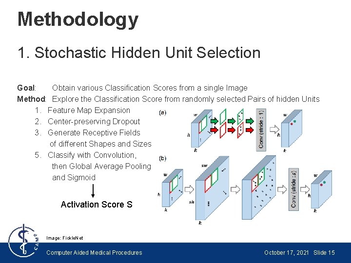 Methodology 1. Stochastic Hidden Unit Selection Goal: Obtain various Classification Scores from a single