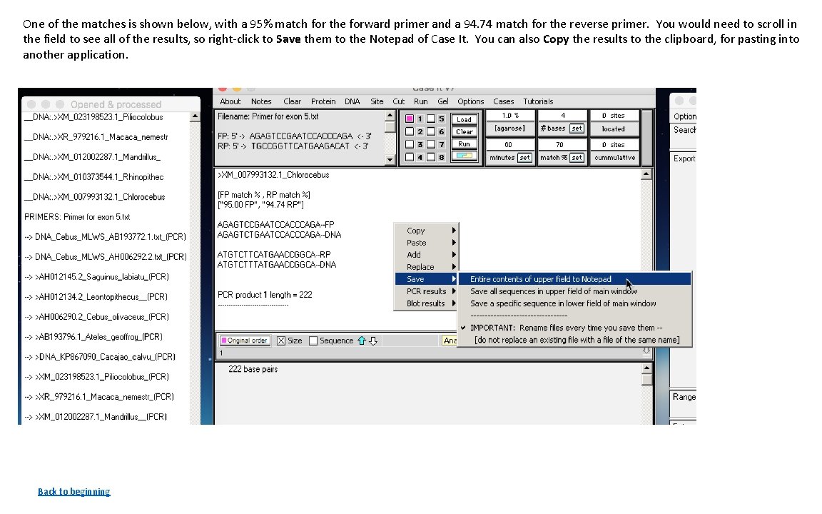 One of the matches is shown below, with a 95% match for the forward