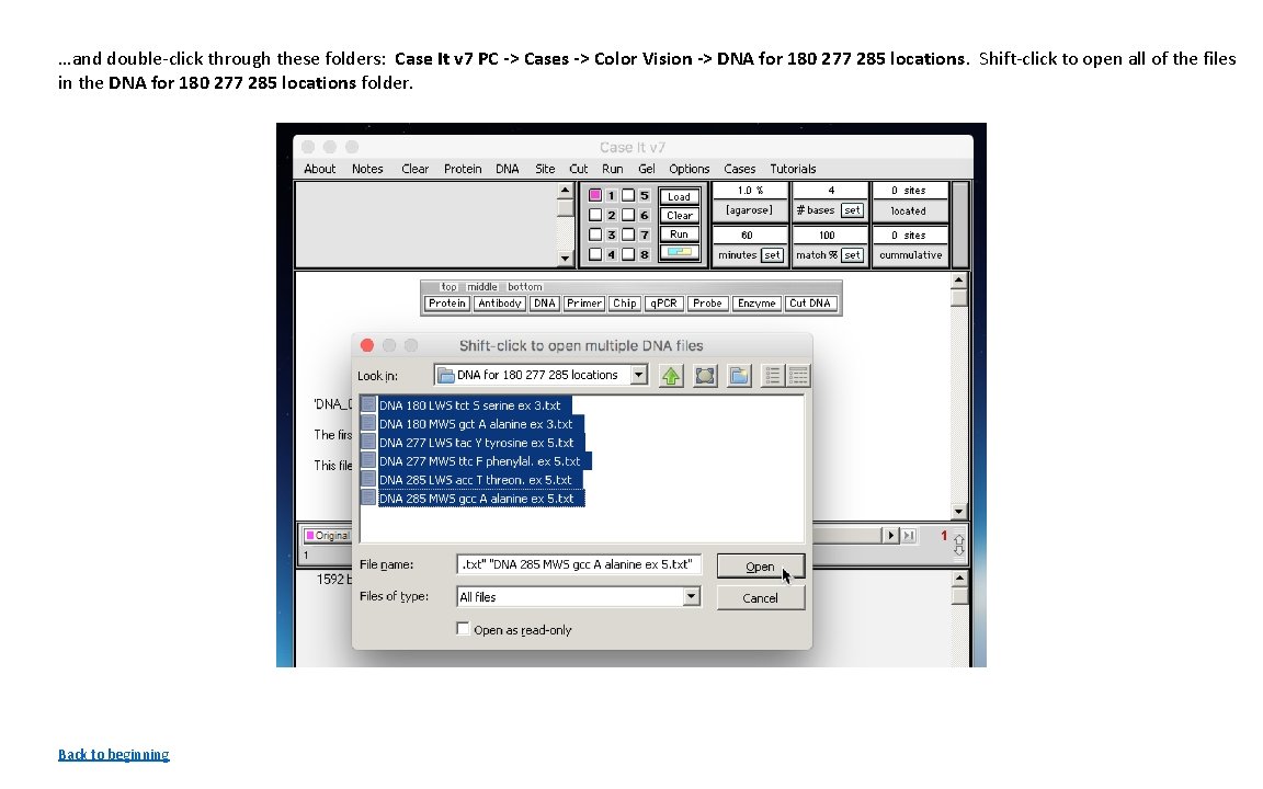 …and double-click through these folders: Case It v 7 PC -> Cases -> Color