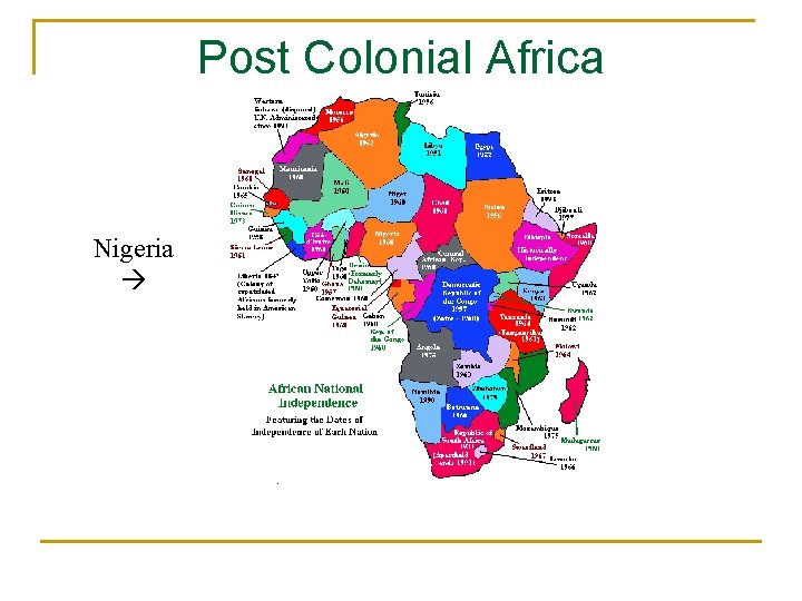 Post Colonial Africa Nigeria 