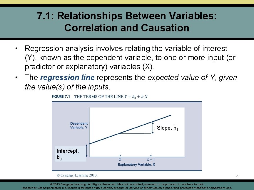 7. 1: Relationships Between Variables: Correlation and Causation • Regression analysis involves relating the