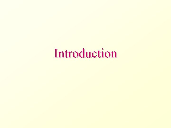 Introduction 