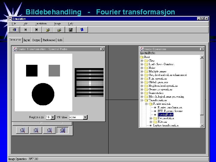 Bildebehandling - Fourier transformasjon 