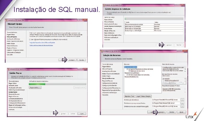 Instalação de SQL manual. 7 6 8 9 